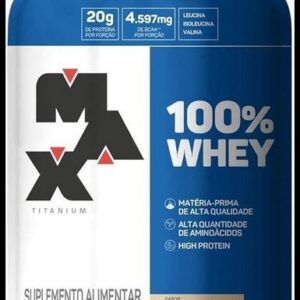 Max Titanium 100% Whey (900G) - Sabor Cookies And Cream