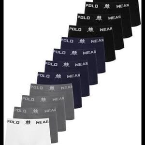 Kit 12 Cuecas Boxer Polo Wear