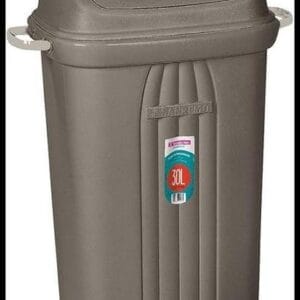 Sanremo - Lixeira Plástica Basculante de 30 Litros, Linha Casablanca