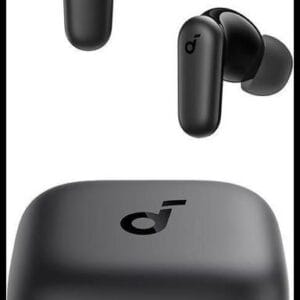 soundcore P30i da Anker, Fone de Ouvido Bluetooth 5.4 com Cancelamento de Ruído Adaptativo, Graves Poderosos, 45H de Reprodução, Estojo 2-em-1 com Suporte para Celular, IP54, Fone sem fio TWS, Preto