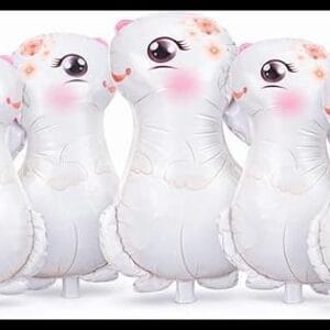 Kit Balão Coelho Páscoa 55cm com 5 Unidades Decoração Festa Infantil Balão Foil Metalizado Grande Enfeite Coelho Kit Decorativo Completo