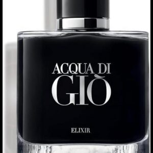 Armani Beauty, Acqua di Giò Elixir, 50ml, Giorgio Armani, Perfume Masculino Intenso, Fragrância Amadeirada Aquática com Notas de Bergamota, Mandarina Verde, Acorde de Violeta e Couro