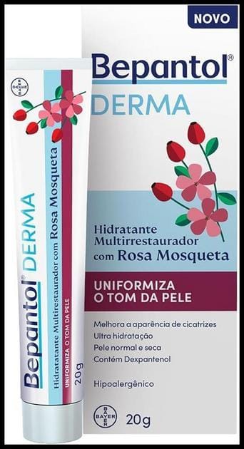 Bepantol Derma Rosa Mosqueta, Pele Normal a Seca, Hidratante Multirrestaurador Hipoalergênico, 20g