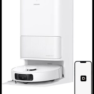 Dreame D20 Ultra Aspirador robô e Mopa, Sucção 13.000Pa, esvaziamento automático, limpeza automática da mopa, elevação da mopa, detecção ultrassônica de tapetes, fácil manutenção, 127v