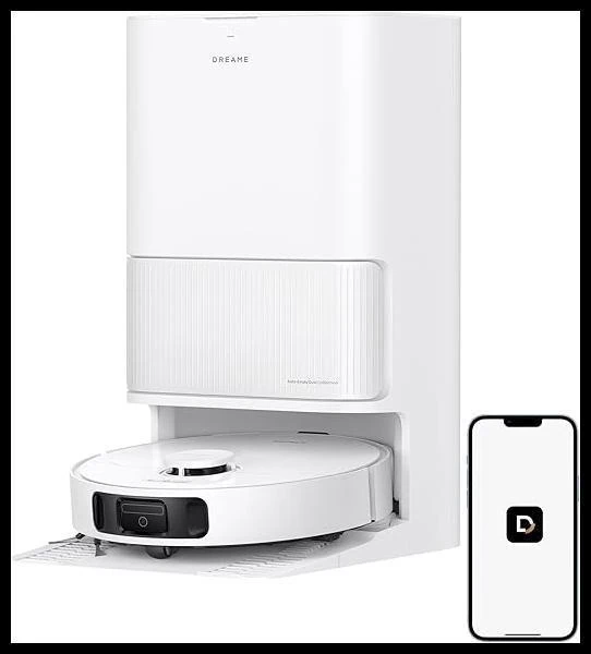 Dreame D20 Ultra Aspirador robô e Mopa, Sucção 13.000Pa, esvaziamento automático, limpeza automática da mopa, elevação da mopa, detecção ultrassônica de tapetes, fácil manutenção, 127v