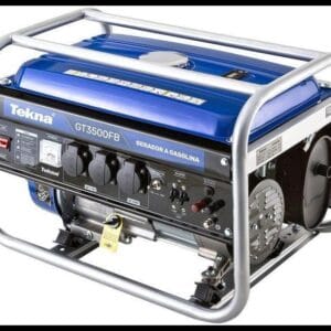 Gerador de Energia à Gasolina 6,5HP 3,1KVA 4 Tempos Bivolt GT3500FB TEKNA