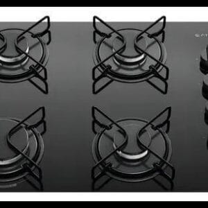 Cooktop 4 Bocas Atlas Agile Up Mesa Vidro Mega Chama Bivolt