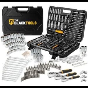 Jogo Soquetes Catracas Ferramentas Kit Chave 216 Peças Completa Oficina Master Maleta Tkf216 The Black Tools