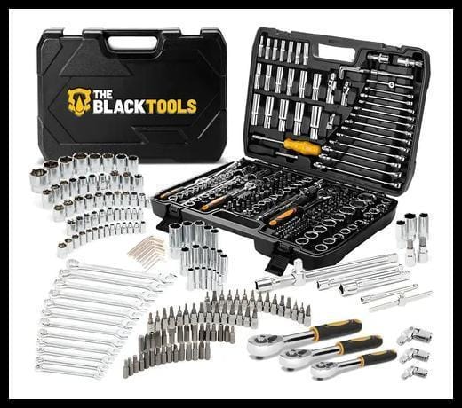 Jogo Soquetes Catracas Ferramentas Kit Chave 216 Peças Completa Oficina Master Maleta Tkf216 The Black Tools