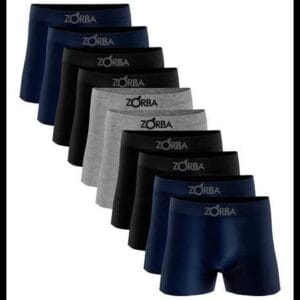 Kit 10 Cueca Boxer Zorba 781 Original Em Algodão Sem Costura