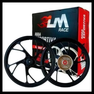 Jogo Roda Pé De Galinha Titan Fan 150 160 Liga Leve A Disco