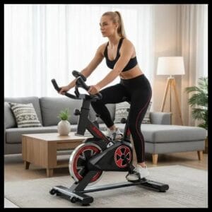 Bicicleta Ergométrica Fitness Spinning Mbx Roda Inércia Cor Preto E Vermelho