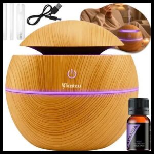 Difusor Aromatizador Umidificador De Ambiente Ultrassônico Eletrico Usb Kaizu + Essência Aromas Oleos Essenciais Aromaterapia