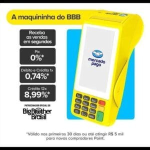 Maquininha de cartão Mercado Pago Point Pro 3