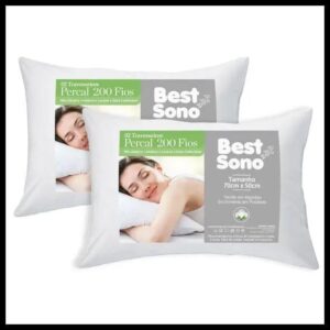 Kit 2 Travesseiros Best Sono - Fibra Siliconada - Beaf