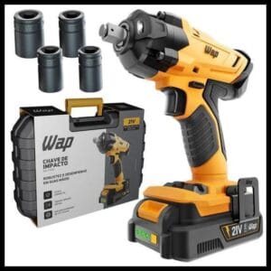 Chave De Impacto 13mm 350nm 2300rpm Maleta E 4 Soquete 21V K21 Wap