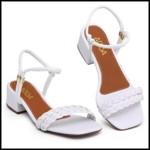 Salto Bloco Confortável Para Dia A Dia Sandália Arisa Versátil Lançamento