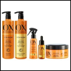 OX Vita Glow Mari Maria - Kit (Sh+Cond 500ml, Cr de Trat 190gr + Sérum 110ml + Tonico Fort. 30ml)