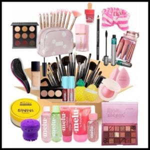 Kit Completo Maquiagem Melhores Marcas Com Gloss e Base