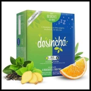 Desinchá Misto Dia E Noite 30 Dias 60 Sachês 100% Original