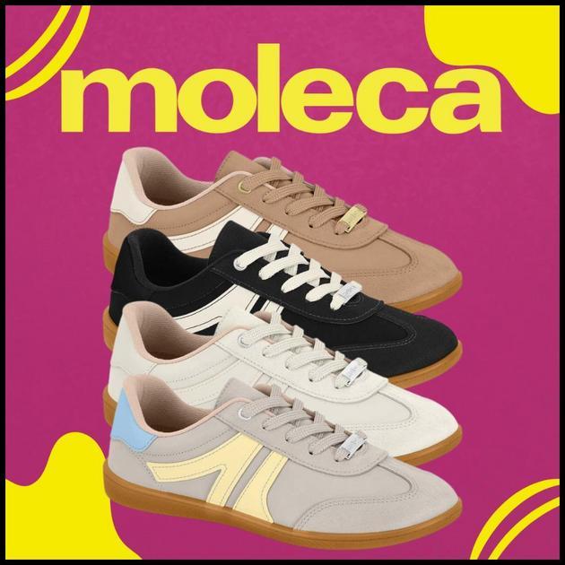 Tênis Sapato Moleca Casual Feminino Plataforma Baixo Confortável Menina Macio Urbano Retro Ajustável