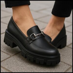 Mocassim Feminino Tratorado Sapato Oxford Plataforma Blogueira Tendencia