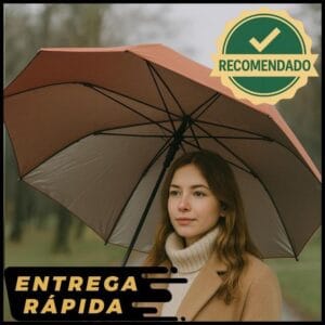 Guarda Chuva Dupla Face Reforçado Contra Raios UV Dobrável Compacto Manual Portátil Secagem Rápida