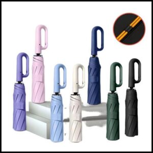 Novo Guarda Chuva Automático Alta Resistência a Chuvas e Vento Forte Com Proteção UV
