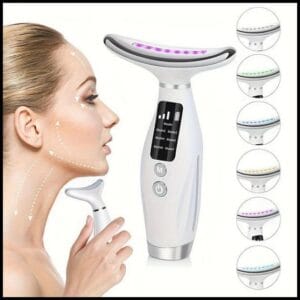 Massageador De Pele Firmeza Pescoço Led Massageador Portátil Beleza para Rosto e Pescoço