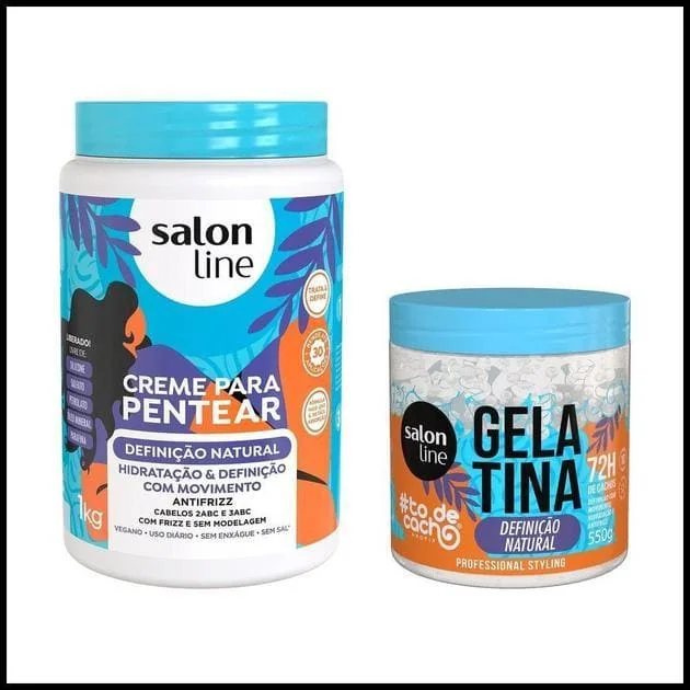Kit Definição Natural com Creme para Pentear e Gelatina #todecacho