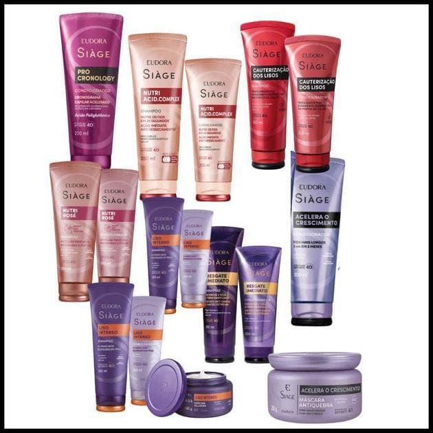 Eudora Siàge – Shampoo Condicionador Máscara Escolha o seu