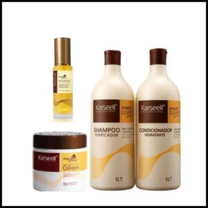 Kit Completo Maca Power karseell Máscara 500 g + condicionador 1L + Shampoo 1L + Óleo P 50ml