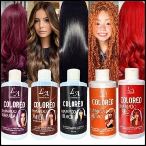 Shampoo Escurecedor Cabelos Brancos Tonalizante Colored 300ml Efeito 100% Natural Super Resultado