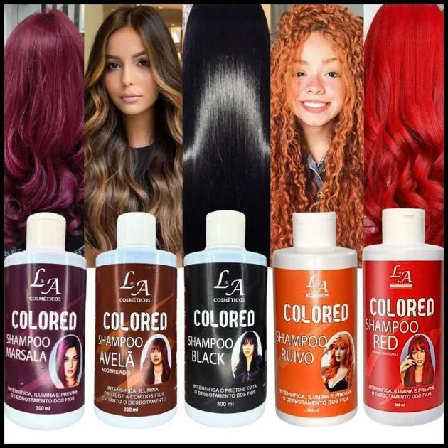Shampoo Escurecedor Cabelos Brancos Tonalizante Colored 300ml Efeito 100% Natural Super Resultado