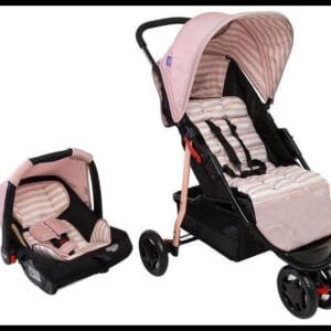 Carrinho de Bebê com Bebê Conforto Cosco Kids Toffy Duo 3 Rodas 0 a 15kg