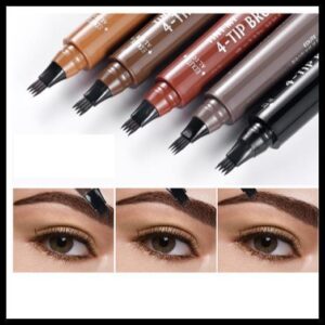 kit 2 Caneta Delineadora para Sobrancelha Fio a Fio Efeito Microblading Natural Preenche Falhas Maquiagem