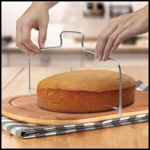 Cortador Fatiador e Nivelador De Bolos Com Fio Duplo