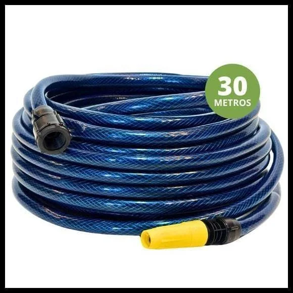 Mangueira 1/2" De PVC 30 Metros Para Jardim Com Esguicho - Verde Garden