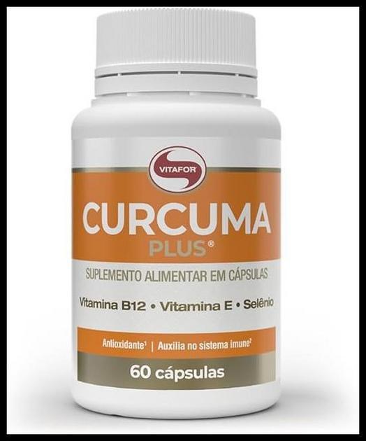Curcuma Plus - 60 Cápsulas, Vitafor, Branco