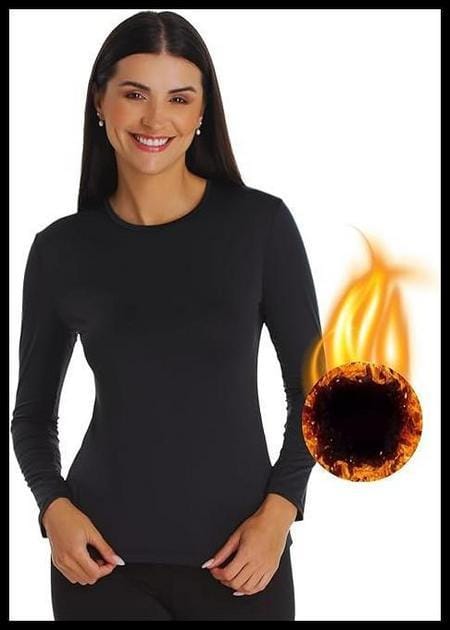 Blusa Segunda Pele Feminina Termica Flanelada Pelucia Manga Longa