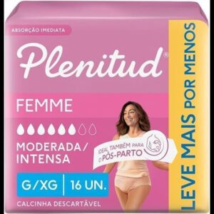 Roupa Íntima Plenitud Femme para Incontinência G/XG-16 un