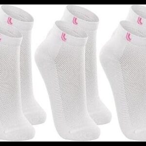 Kit 3 Pares De Meias Lupo Cano Curto Sport Algodão Feminino Oferta (Brancas, P (33 a 36))