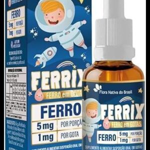 FERRIX (Ferro infantil) 30ml - Flora Nativa Sabor:Morango
