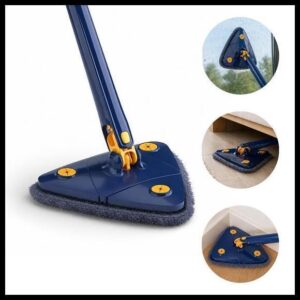 Mop 360 Triangular Giratório Esfregão De Limpeza Ajustável - FASTERR