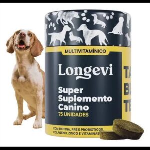 Suplemento Pet Multivitamínico Longevi, Probiótico para Cães 150g