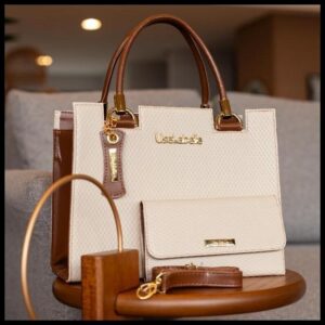 Promoção Kit 3 Bolsa Feminina Grande + Carteira + Alça Transversal 70%OFF Relâmpago