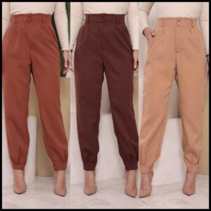 Calça Feminina alfaiataria Cenoura Tendência 2026 - Disponiveis em Varias Cores e Tamanhos P, ao GG