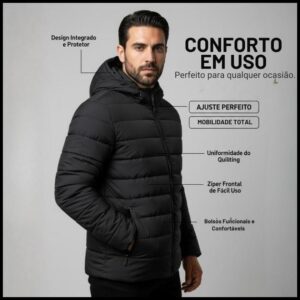 Bobojaco masculino casaco jaqueta Corta Vento Frio Reforçada Capuz Removível Impermeavel
