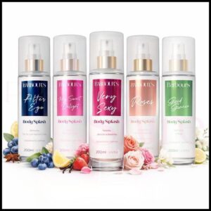 Body Splash Barbour's Beauty 200ml Corporal Perfumado - Roses, Very Sexy, Delight, Good Graces
