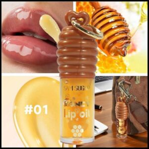 SAM SUGAR Honey Essence Lip Oil Umidade De Longa Duração , Reduz As Linhas Dos Lábios Brilho Labial Hidratante Transpare